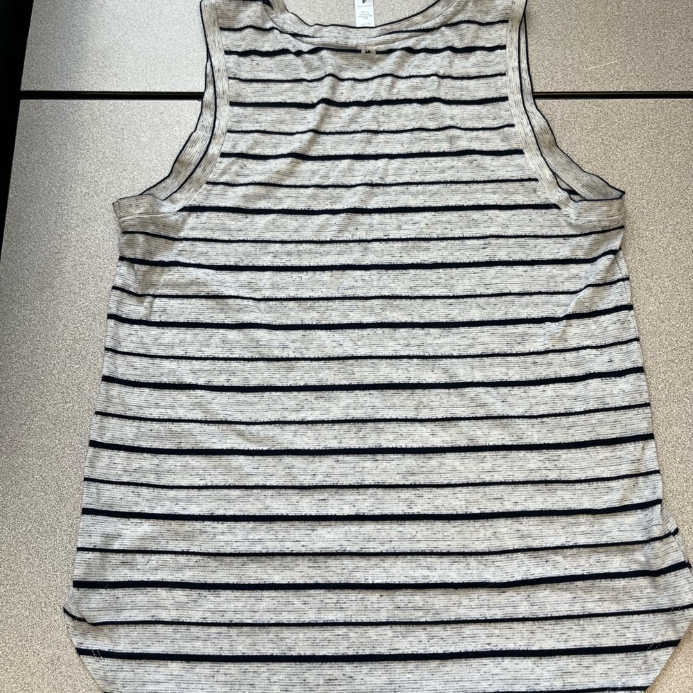 Striped Workout Tank Top